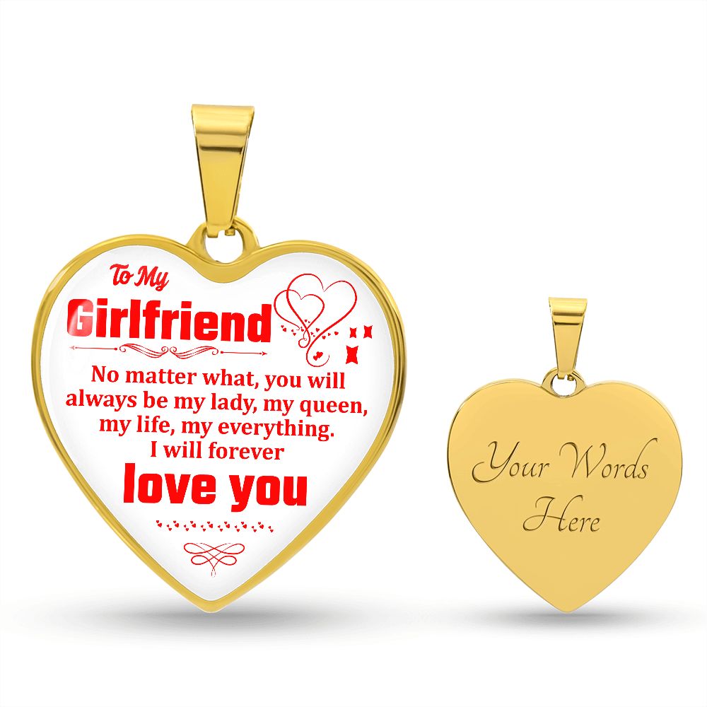 To My Girlfriend | I Will Forever Love You | Heart - Luxury Necklace