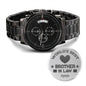 World's Best Brother-in-law | Engraved Design Black Chronograph Watch