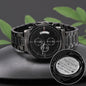 To My Partner | I Fall In Love | Engraved Design Black Chronograph Watch