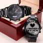 World's Best Brother-in-law | Engraved Design Black Chronograph Watch