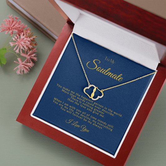 To My Soulmate Everlasting Love Necklace