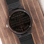 To My Husband | Love you | Engraved Wooden Watch
