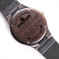To My Husband | I Love You | Engraved Wooden Watch