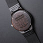 To My Grandpa | From Granddaughter | Engraved Wooden Watch