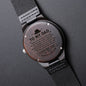 To My Dad | Thank You For Believing In Me | Engraved Wooden Watch