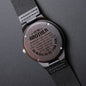 To My Brother | Always Here For You | Engraved Wooden Watch