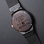 My Favorite Veteran Is My Husband | Engraved Wooden Watch