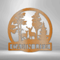 Personalized Deer In The Woods Wall Art