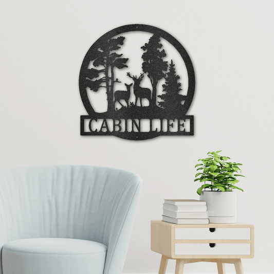Personalized Deer In The Woods Wall Art