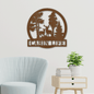 Personalized Deer In The Woods Wall Art