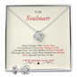 To My Soulmate Love Knot Earring & Necklace Set
