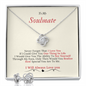 To My Soulmate Love Knot Earring & Necklace Set