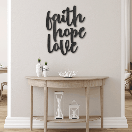 Faith, Hope, Love Wall Art