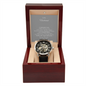 To My Husband Men's Openwork Watch