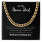 To My Bonus Dad | Thank You For Being My Hero | Cuban Link Chain