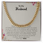 To My Husband | Always & Forever Love Your Wife | Cuban Link Chain