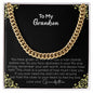 To My Grandson | Love Your Grandfather | Cuban Link Chain