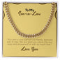 To My Son-In-Law | Love You | Cuban Link Chain