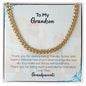 To My Grandson | Love Your Grandparents | Cuban Link Chain
