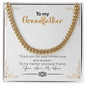 To My Grandfather | You Are My Hero | Cuban Link Chain