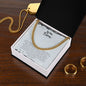 To My Son | Love Dad | Cuban Link Chain