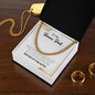 To My Bonus Dad | Thank You For Being My Hero | Cuban Link Chain