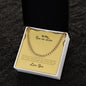 To My Son-In-Law | Love You | Cuban Link Chain