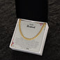 To My Husband | Always & Forever Love Your Wife | Cuban Link Chain