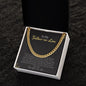 To My Father-In-Law | Love Your Daughter-In-Law | Cuban Link Chain