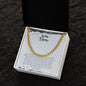 To My Son | Love Dad | Cuban Link Chain