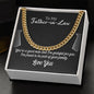 To My Father-In-Law | I'm Proud To Be Part Of Your Family | Cuban Link Chain