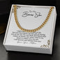 To My Bonus Son | Love Your Mother | Cuban Link Chain