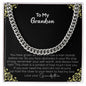 To My Grandson | Love Your Grandfather | Cuban Link Chain