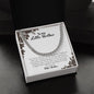 To My Little Brother | Love Your Older Brother | Cuban Link Chain