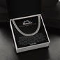 To My Uncle | I Love You | Cuban Link Chain
