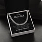 To My Bonus Dad | Thank You For Being My Hero | Cuban Link Chain