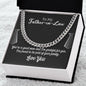 To My Father-In-Law | I'm Proud To Be Part Of Your Family | Cuban Link Chain