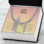 To My Son | I Love You | Cuban Link Chain