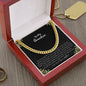 To My Grandson | Love Your Grandfather | Cuban Link Chain