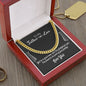 To My Father-In-Law | I'm Proud To Be Part Of Your Family | Cuban Link Chain