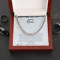 To My Son | Love Dad | Cuban Link Chain