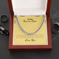 To My Son-In-Law | Love You | Cuban Link Chain