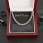 To My Father-In-Law | Love Your Daughter-In-Law | Cuban Link Chain
