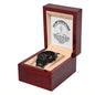 To My Godfather Black Chronograph Watch