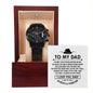 To My Dad Black Chronograph Watch
