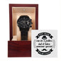 To Be A Dad Black Chronograph Watch