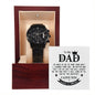 To My Dad Black Chronograph Watch