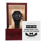 To My Dad Black Chronograph Watch