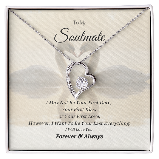 To My Soulmate - Swans - Forever Love Necklace