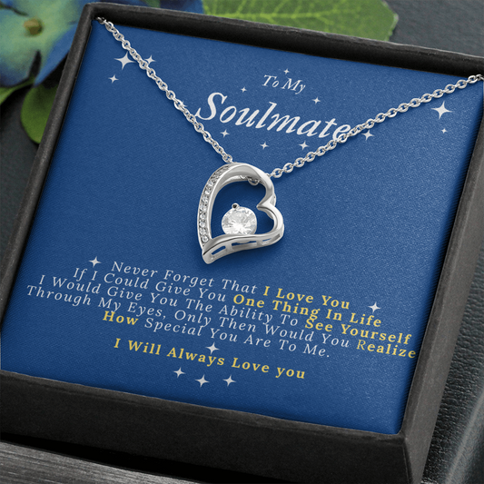 To My Soulmate Forever Love Necklace